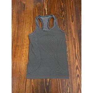 Lululemon Swiftly Tech Tank Top Size 4 Black And White Striped